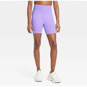 All in Motion Core Seamless Bike Shorts Violet XS